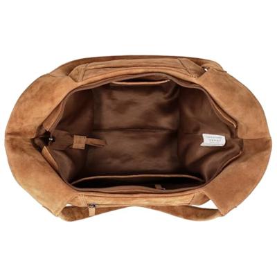 Hide & stitches brazos schoudertas suède-Camel