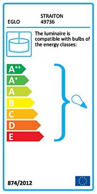 Eglo HanglampStraiton 28cm 28cm zwart - 49736