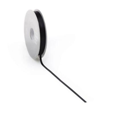 Satijnlint PREMIUM Double face 6mm x 50 meter black