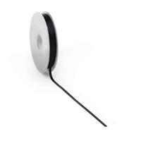 Satijnlint PREMIUM Double face 6mm x 50 meter black - thumbnail