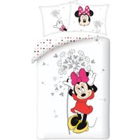 Disney Minnie Mouse Dekbedovertrek Flower - Eenpersoons - 140 x 200 cm - Katoen - thumbnail