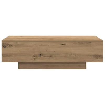 Salontafel 100x49,5x31 cm bewerkt hout artisanaal eikenkleur