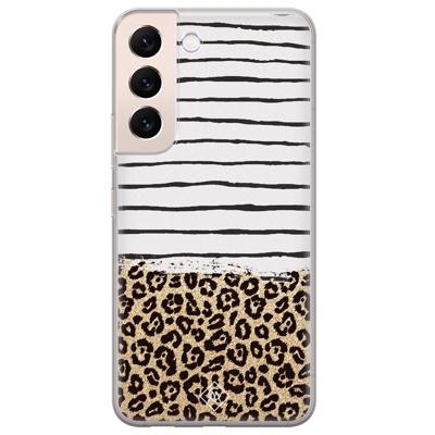Samsung Galaxy S22 Plus siliconen hoesje - Leopard lines