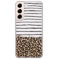 Samsung Galaxy S22 Plus siliconen hoesje - Leopard lines - thumbnail