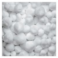 Colorations - pom poms wit, 100st. - thumbnail