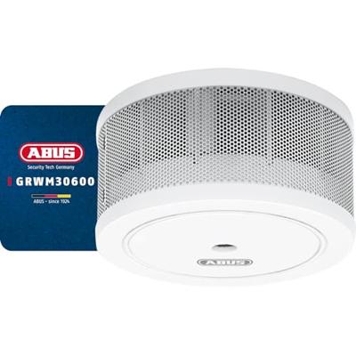 ABUS GRWM30600 Rookmelder Mini, Incl. batterij (10 jaar) werkt op batterijen (Ø x h) 70 mm x 33 mm