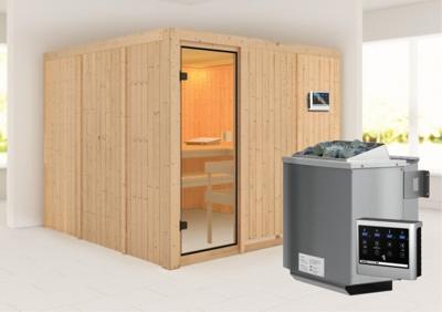 Karibu | Arvika Sauna | Biokachel 9 kW Externe Bediening