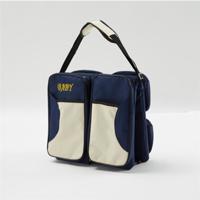 Pasgeboren baby Portable reizen opvouwbare bed Mummy Pack tas (donkerblauw) - thumbnail