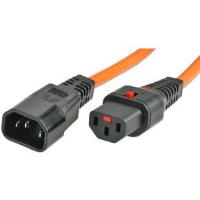 ACT AK5037 Netsnoer C13 IEC Lock | C14 | Oranje | 2 meter