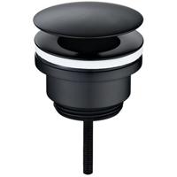 Wiesbaden Caral Matzwarte Open Afvoerplug 5/4" voor Wastafels - thumbnail