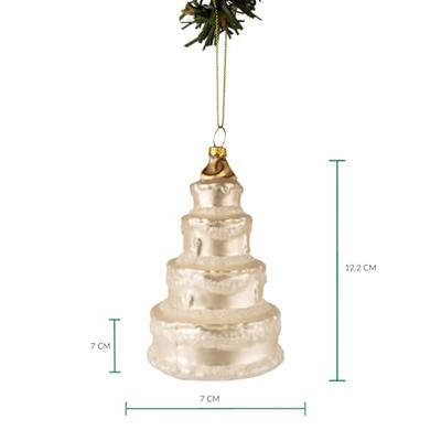 Nordic Light Kerstbal Bruidstaart 12 cm