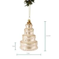 Nordic Light Kerstbal Bruidstaart 12 cm - thumbnail