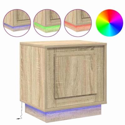 Nachtkastje 2 pcs Sonoma eiken 44 x 34,5 x 45 cm Bewerkt hout