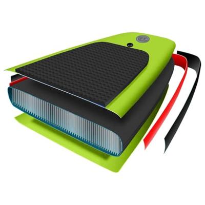 Stand Up Paddleboardset opblaasbaar 360x81x10 cm groen - thumbnail