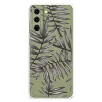 Samsung Galaxy S21FE | TPU Case | Leaves Grey - thumbnail
