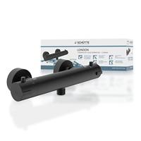 Schutte LONDON thermostatische mengkraan douche| mat zwart - 52466 - 52466 - thumbnail