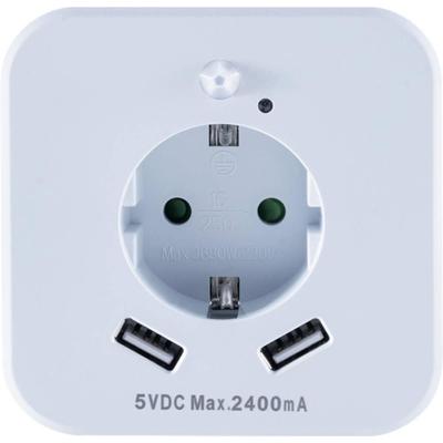 InnTec SLED02 LED-nachtlamp met bewegingsmelder LED Warmwit Wit InnTec SLED02 LED-nachtlamp met bewegingsmelder LED Warmwit Wit