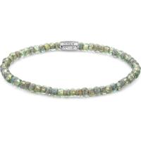 Rebel and Rose RR-40123-S Rekarmband Beads Glass Rocks Secret Garden Silver groen 4 mm - thumbnail