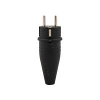 Showtec Rubber schuko stekker 230V/240V - thumbnail
