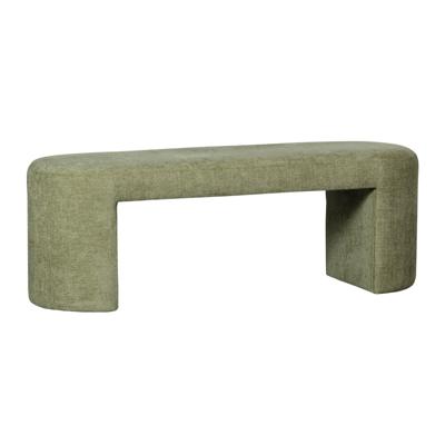 WOOOD Halbank 'Jacob' Chenille, kleur Olijfgroen WOOOD Halbank 'Jacob' Chenille, kleur Olijfgroen