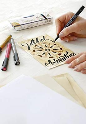 Faber Castell Kalligrafiepen Pitt - C 268 groen goud