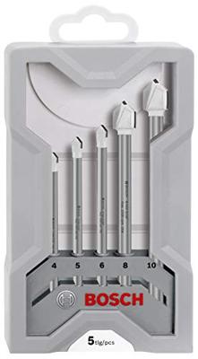 Bosch Accessories 2608587169 Glas- en keramiekboren 5-delig 4 mm, 5 mm, 6 mm, 8 mm, 10 mm Cilinderschacht 1 set(s) Bosch Accessories 2608587169 Glas- en keramiekboren 5-delig 4 mm, 5 mm, 6 mm, 8 mm, 10 mm Cilinderschacht 1 set(s)