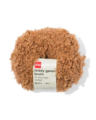 HEMA Teddy garen 100g 38m bruin
