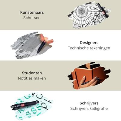 Talens • pigment fineliner set fijn, 3 stuks