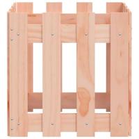 Plantenbak met hekontwerp 40x40x40 cm massief douglashout - thumbnail