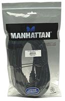 Manhattan 322539-CG HDMI-kabel HDMI Aansluitkabel HDMI-A-stekker, HDMI-A-stekker 10.00 m Zwart 4K UHD - thumbnail