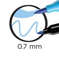 Bic viltstift Intensity Dual tip, etui van 6 stuks, pastel - thumbnail