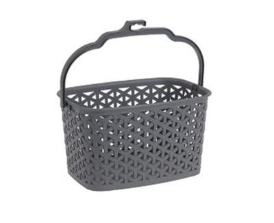 Wasknijpermandje kunststof grijs