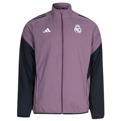 adidas Real Madrid Presentatie Trainingsjack 2025-2026 Paars Zwart