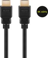 Goobay 61161 HDMI-kabel HDMI Verbindingskabel HDMI-A-stekker 5 m Zwart 4K UHD, Verguld, eARC - thumbnail