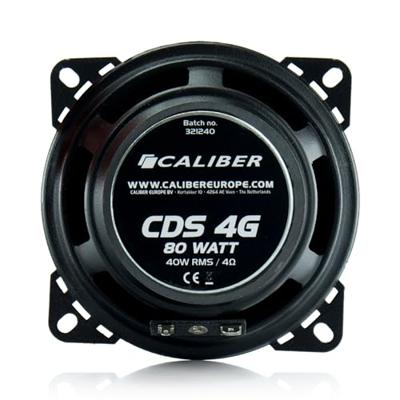 Autospeakers - Speakerset 10 Cm - 2 Wegs Coaxiale Luidsprekers - 30 Mm Tweeters - 80 W Max (CDS4G)