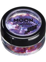 Moon Glitter Zeshoekjes Paars - thumbnail