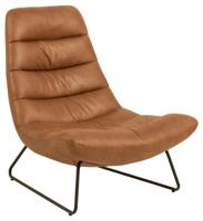 Sohome Fauteuil 'Otis' Eco-leder, kleur Bruin - thumbnail