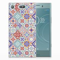 Sony Xperia XZ1 Compact TPU Siliconen Hoesje Tiles Color - thumbnail