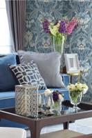 Dutch Wallcoverings British Heritage Bloem - Blauw - thumbnail