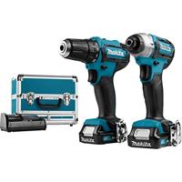 Makita clx224sax1 comboset - accuboor df333 + slagschroever td110 12v 2.0ah li-ion - clx224sax1 - thumbnail