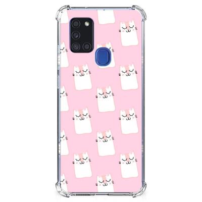 Samsung Galaxy A21s Case Anti-shock Sleeping Cats Samsung Galaxy A21s Case Anti-shock Sleeping Cats