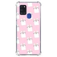 Samsung Galaxy A21s Case Anti-shock Sleeping Cats - thumbnail