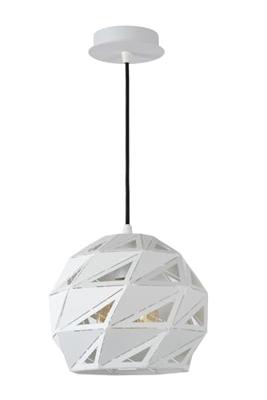 Lucide MALUNGA - Hanglamp - Ø 25 cm - 1xE27 - Wit Lucide MALUNGA - Hanglamp - Ø 25 cm - 1xE27 - Wit