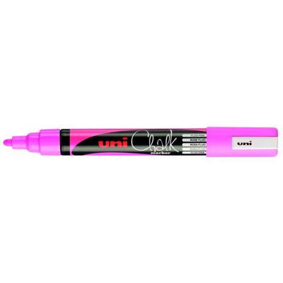 Krijtstift uni-ball rond 1.8-2.5mm fluor roze | 6 stuks