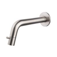 Sophia fonteinkraan inkortbaar met muurbevestiging 1/2" geborsteld staal - thumbnail