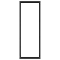 Haardhoutrek Matzwart 80x28x222 cm Staal - thumbnail