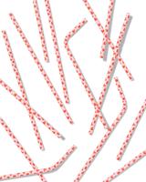 HEMA Papieren rietjes hartjes - 20 stuks - thumbnail