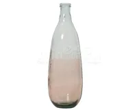 Vaas Glas Roze 41cm - thumbnail