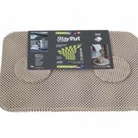 StayPut Antislip placemat en onderzetter set beige - thumbnail