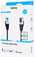 Kabel RJ45 Categorie 6 FTP Rigide Hama 00200682 Zwart 5 m - thumbnail